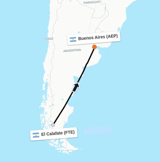 Travel package from Buenos Aires to El Calafate, in the Argentine Patagonia. All-inclusive.