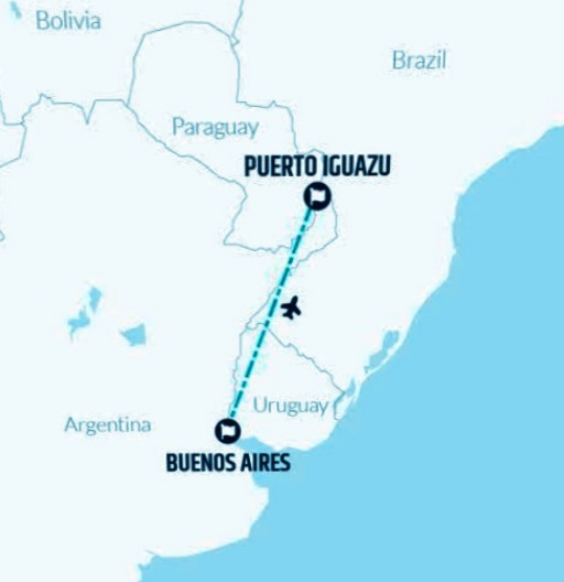 Voyage tout compris aux Chutes d'Iguazu, de Buenos Aires. 4 jours, 3 nuits, hôtel 3 ou 4 étoiles, vols directs, 5 excursions. Visitez l'Argentine et le Bresil.